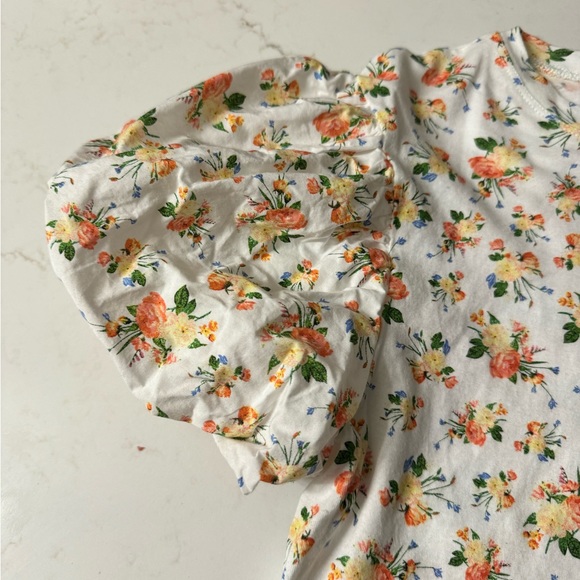 Zara balloon sleeve cotton shirt - Picture 3 of 4